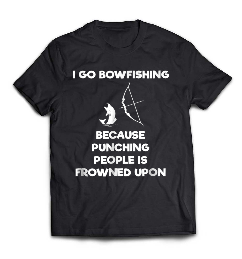 Bowfishing Shirt Gift: “Funny Punch” – Perfect for the Avid Angler